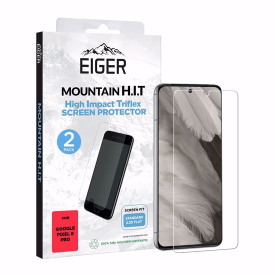 Picture of Eiger Eiger Mountain H.I.T Screen Protector 2 Pack for Google Pixel 8 Pro